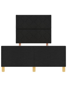 Struttura del letto con testiera Nero 120 x 190 cm Tessuto 2