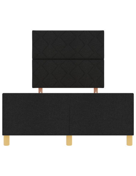 Letto in tessuto nero  120x190 cm