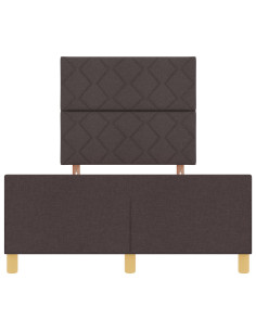 Struttura del letto Marrone scuro 120 x 200 cm Tessuto 2