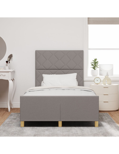 Struttura Letto  in Tortora, 120x200 cm, Tessuto