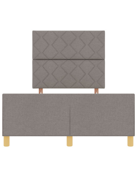Struttura Letto  in Tortora, 120x200 cm, Tessuto