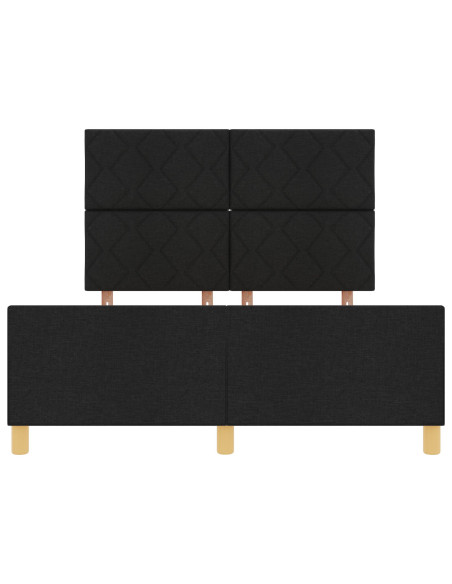 Struttura del Letto  Nera 140x200 cm in Tessuto
