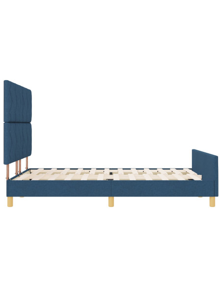 Struttura del letto in tessuto blu  140x200 cm