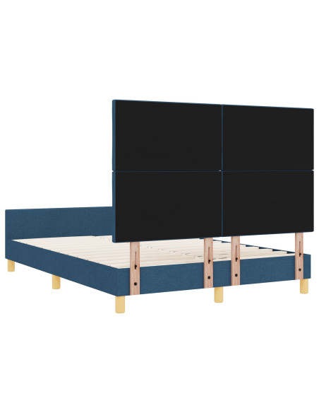 Struttura del letto in tessuto blu  140x200 cm