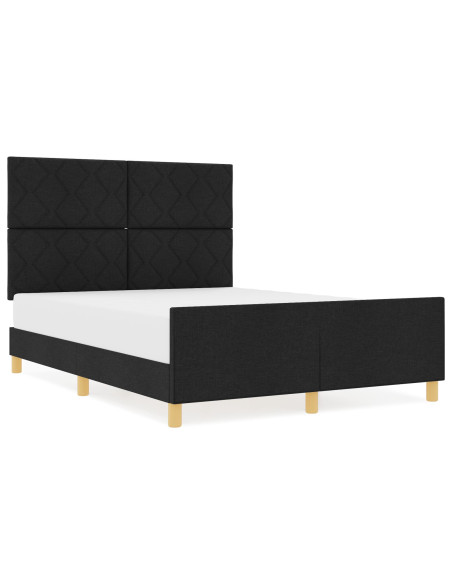 Struttura Letto  Nera 160x200 cm in Tessuto