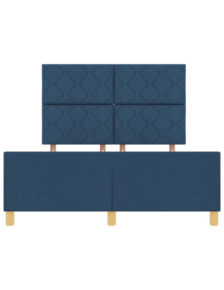 Struttura del letto in tessuto blu  160x200 cm