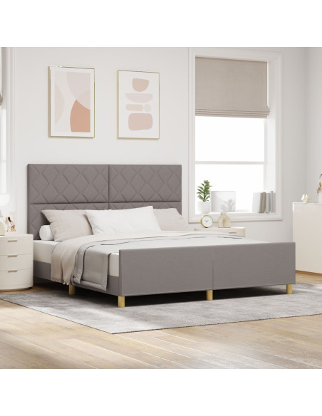 Struttura Letto Tortora 180x200 cm in Tessuto