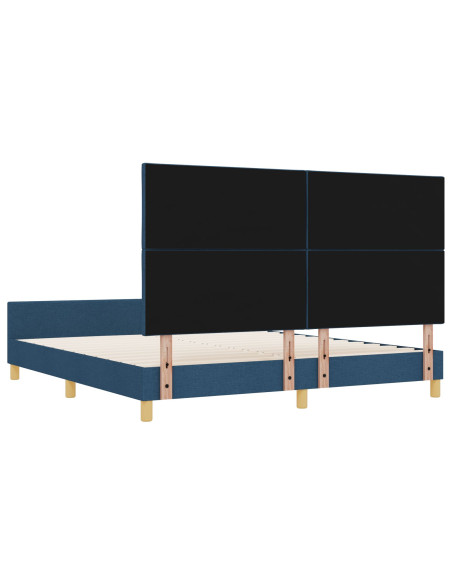 Letto  Blu 180x200 cm in Tessuto