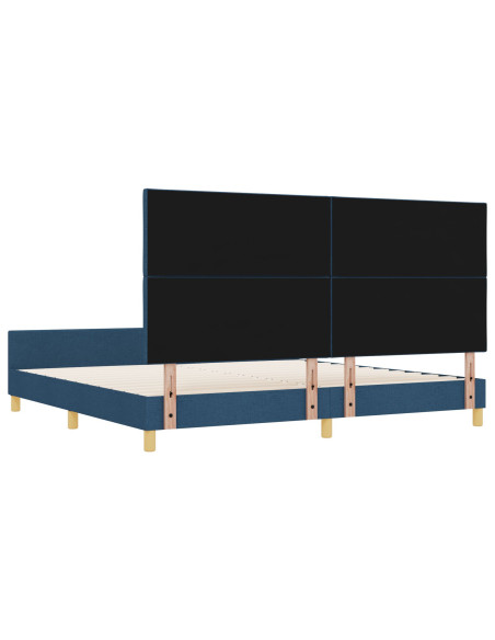 Letto Blu 200x200 cm in Tessuto