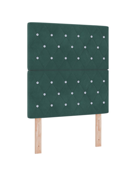 Struttura del letto Verde scuro 80x200 cm Velluto