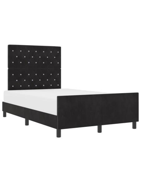 Letto Nero 120x200 cm Velluto
