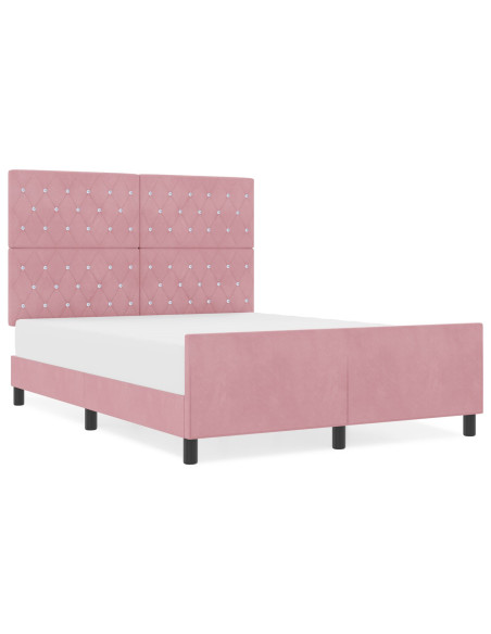 Letto  Rosa 160x200 cm Velluto