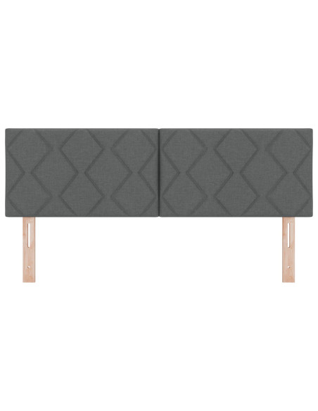 Testiera Design a Rombi Grigia Scura 160 cm in Tessuto