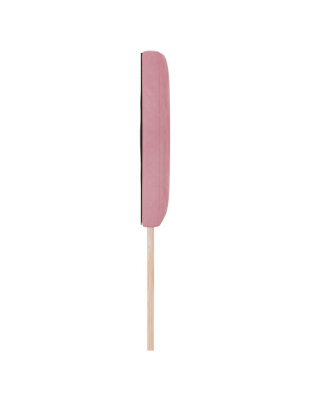 Testiera  Design a Blocchi di Diamante Rosa 160 cm in Velluto