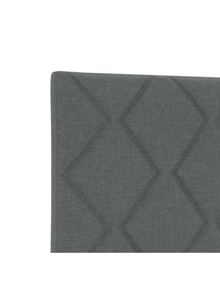 Testiera  Design a Blocchi Diamante Grigio Scuro 180 cm Tessuto