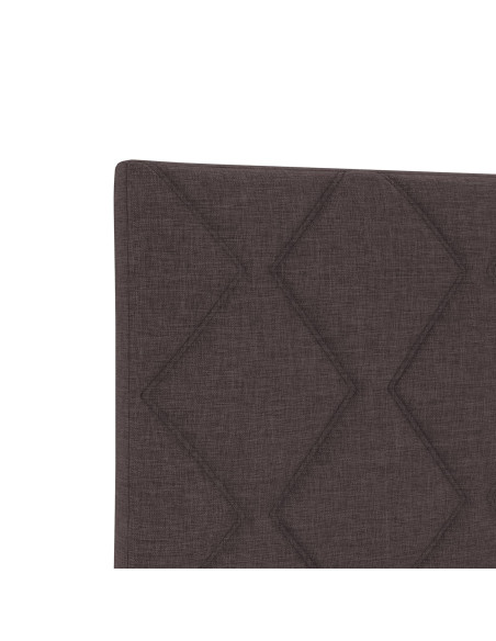 Testiera  Design a Blocchi di Diamante Marrone Scuro 180 cm Tessuto