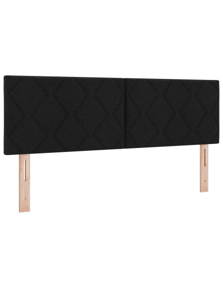 Testiera  Design a Blocchi di Diamante Nera 160 cm Tessuto