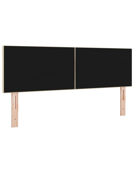 Testiera con testiera Crema 160 cm Pelle Sintetica