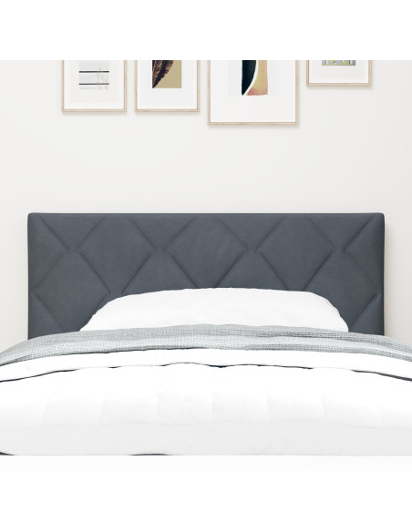 Testiera con testiera Grigio scuro 90 cm Velluto