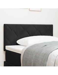 Testiera con testiera Nero 90 cm Velluto 2