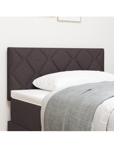 Testiera con testiera Marrone Scuro 100 cm Pelle Sintetica