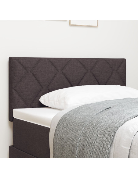 Testiera con testiera Marrone Scuro 100 cm Pelle Sintetica