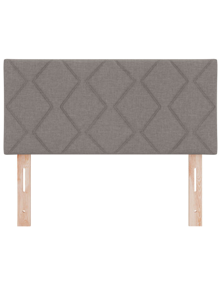 Testiera  Design a Blocchi di Diamante Tortora 100 cm in Tessuto