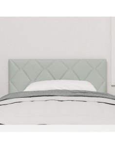 Testiera con testiera Grigio chiaro 100 cm Velluto 2