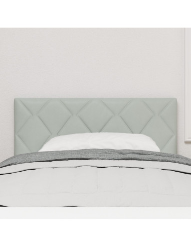 Testiera con testiera Grigio chiaro 100 cm Velluto