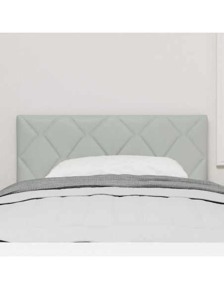 Testiera con testiera Grigio chiaro 100 cm Velluto