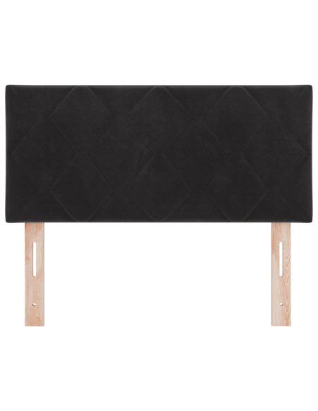 Testiera  Design Blocchi Diamond Nera 100 cm in Velluto