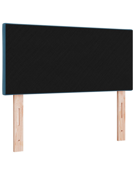 Testiera  Design a Blocchi a Diamante Blu Scuro 100 cm Velluto