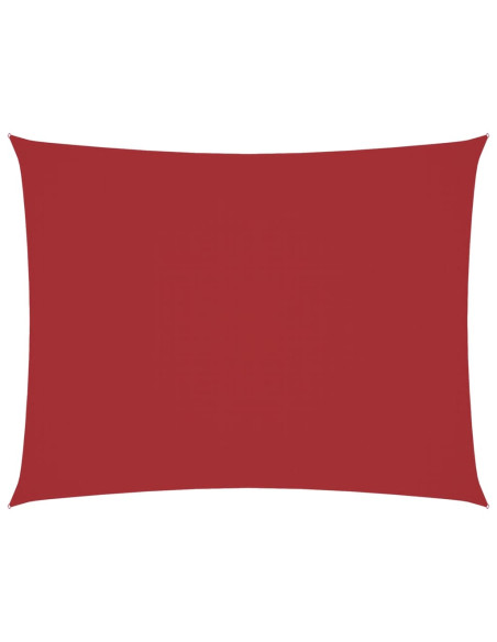 Parasole a Vela Oxford Rettangolare 3x4,5 m Rosso