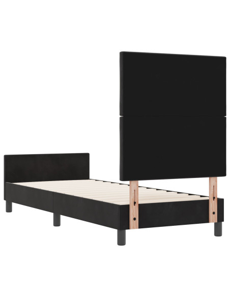 Struttura del letto  Nera 80x200 cm in Velluto