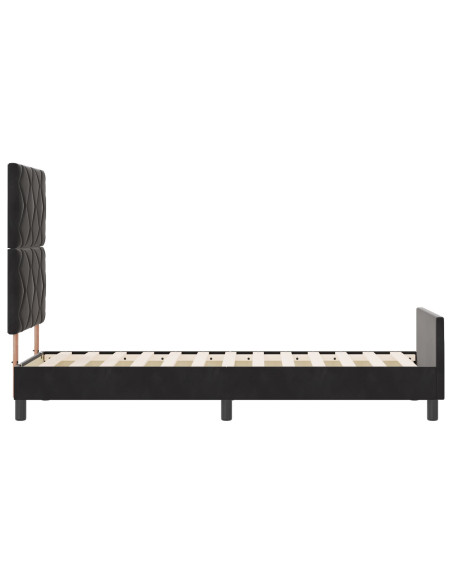 Struttura del letto  Nera 80x200 cm in Velluto