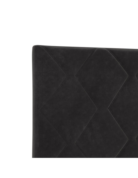 Struttura del Letto in Velluto Nero 200x200 cm