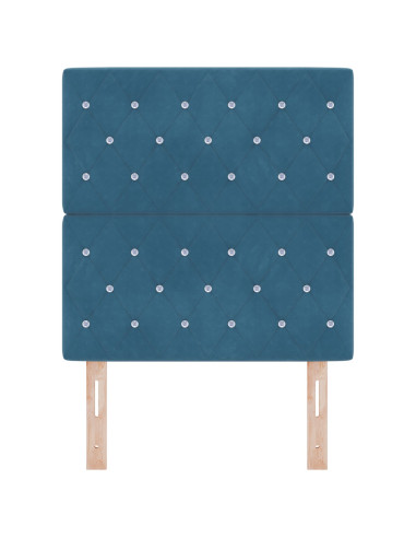 Testiera con testiera Blu Scuro 80 cm Pelle Sintetica