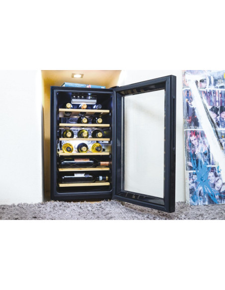 Candy CWCEL 210/NF Cantinetta termoelettrica Libera installazione Nero 21 bottiglia/bottiglie