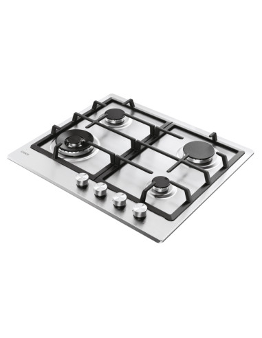 Candy Moderna CHG6BF4WTX Acciaio inox Da incasso 60 cm Gas 4 Fornello(i)