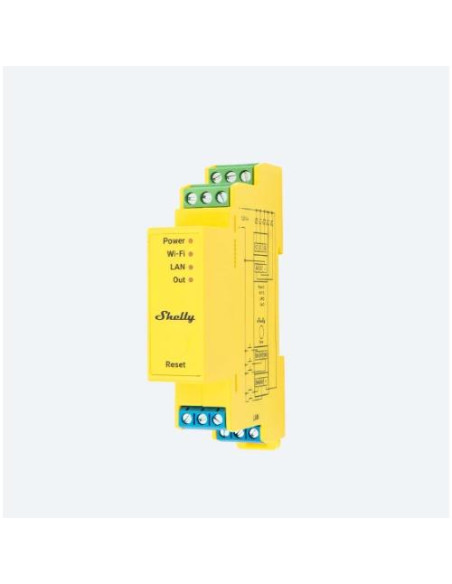 SHELLY PRO RGBWW PM - CONTROLLER SMART 5 CANALI (RGBWW) WI-FI+BT+LAN DIN RAIL