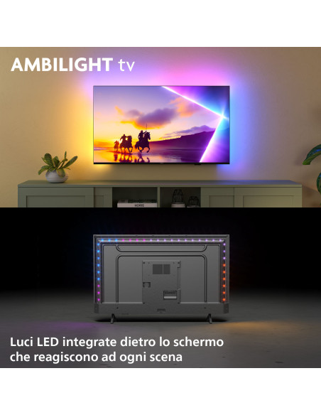Philips Ambilight TV 43PUS8510 4K UHD QLED 108cm 43" Smart TV Dolby Atmos Titan OS