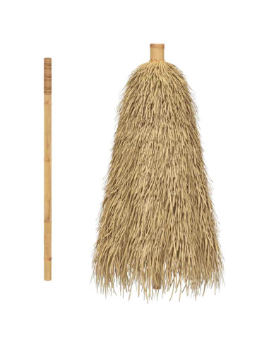 Ombrello Tiki con Baldacchino a Foglia di Banana 240 cm Bambù