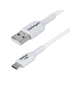 StarTech.com Cavo di ricarica da USB-A a USB-C da 1 m, carica e sincronizzazione, 3A, USB 2.0, rivestimento in TPE - Cavo di ric