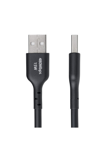 StarTech.com Cavo di Ricarica USB-A a USB-C da 4m - Cavetto di Carica Rapida USB-A a Type-C da 3A, Cavo per Trasferimento Dati U