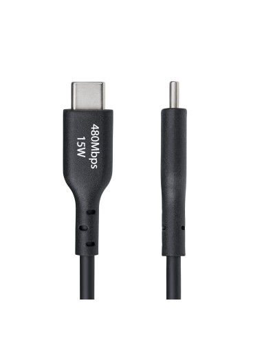 StarTech.com Cavo di Ricarica da USB-A a USB-C da 1m, carica e sincronizzazione, 3A, USB 2.0, rivestimento in TPE - Cavo di Rica