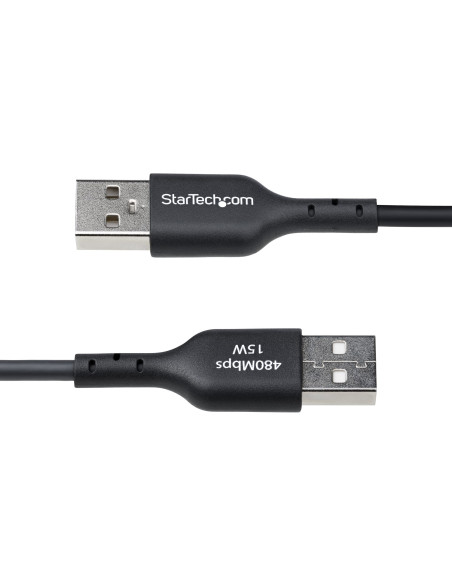 StarTech.com Cavo di Ricarica da USB-A a USB-C da 1m, carica e sincronizzazione, 3A, USB 2.0, rivestimento in TPE - Cavo di Rica