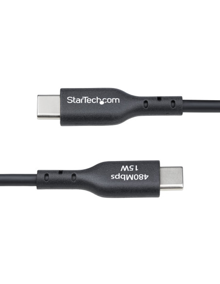 StarTech.com Cavo di Ricarica da USB-A a USB-C da 1m, carica e sincronizzazione, 3A, USB 2.0, rivestimento in TPE - Cavo di Rica