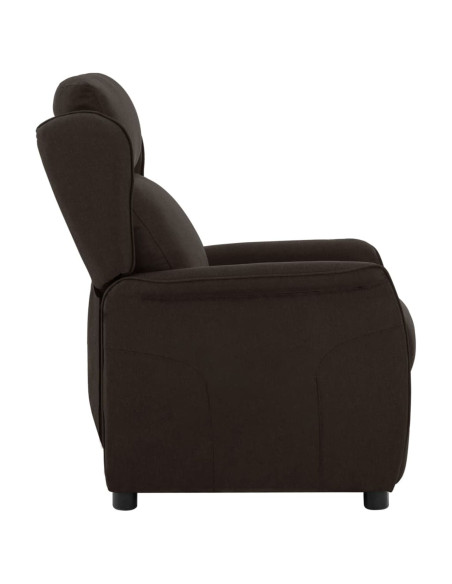 Poltrona Recliner  Marrone Scuro 67,5x93,5x101,5 cm Tessuto