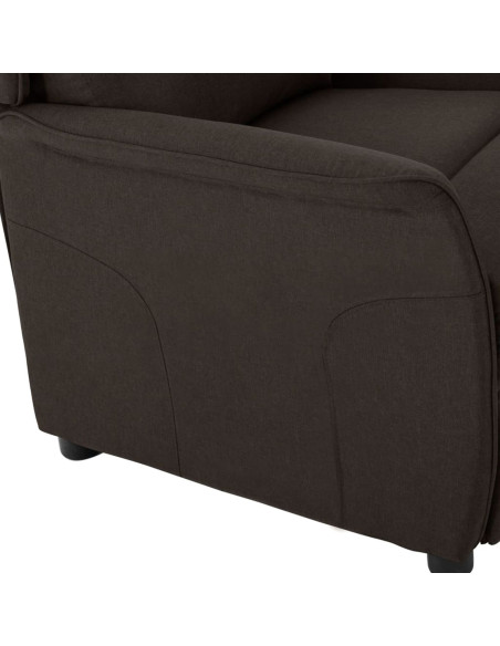 Poltrona Recliner  Marrone Scuro 67,5x93,5x101,5 cm Tessuto