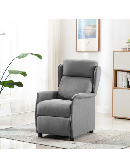 Mobili  Grigio chiaro Tessuto, Legno, Schiuma Media Rettangolare